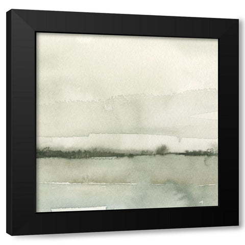 Winter Reflections I Black Modern Wood Framed Art Print with Double Matting by Caroline, Emma