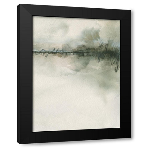 Scripted Landscape I Black Modern Wood Framed Art Print with Double Matting by Caroline, Emma