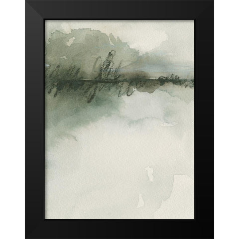 Scripted Landscape II Black Modern Wood Framed Art Print by Caroline, Emma