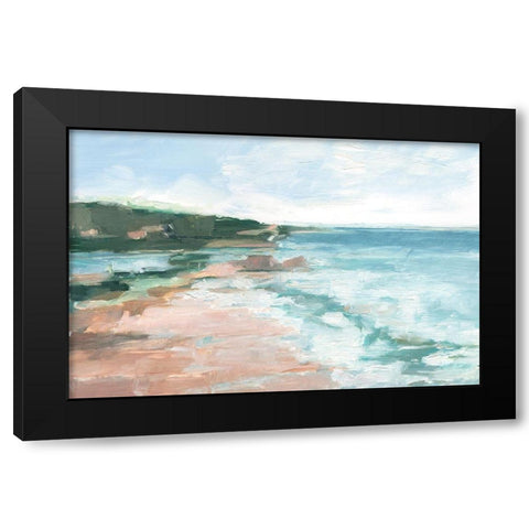 Coral Sand Beaches II Black Modern Wood Framed Art Print with Double Matting by Harper, Ethan