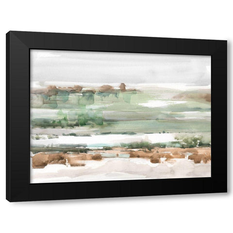 Turquoise and Clay I Black Modern Wood Framed Art Print by Harper, Ethan