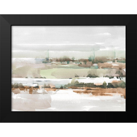 Turquoise and Clay II Black Modern Wood Framed Art Print by Harper, Ethan