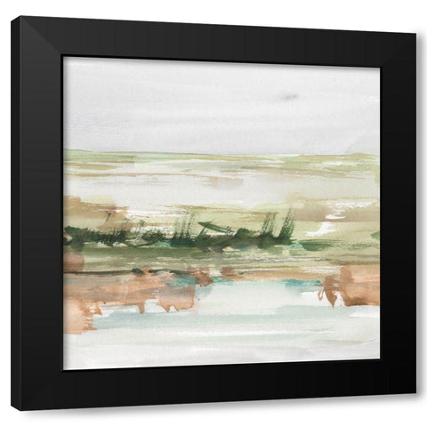 Turquoise and Clay III Black Modern Wood Framed Art Print by Harper, Ethan