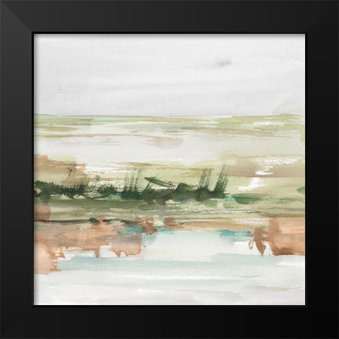 Turquoise and Clay III Black Modern Wood Framed Art Print by Harper, Ethan