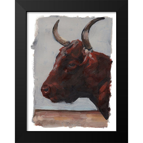 Cattle View I Black Modern Wood Framed Art Print by Parker, Jennifer Paxton