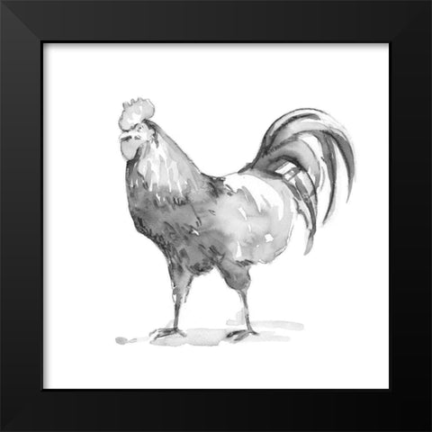 Barn Fowl I Black Modern Wood Framed Art Print by Caroline, Emma