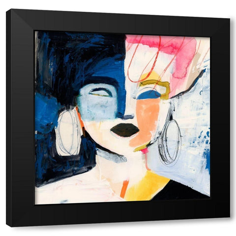 Sorella I Black Modern Wood Framed Art Print with Double Matting by Barnes, Victoria