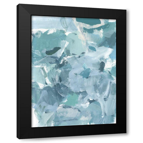 Soft Teal I Black Modern Wood Framed Art Print by Long, Christina