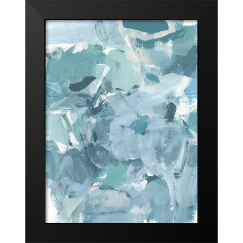 Soft Teal I Black Modern Wood Framed Art Print by Long, Christina