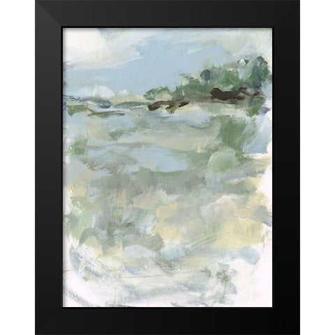 Far Away View II Black Modern Wood Framed Art Print by Long, Christina