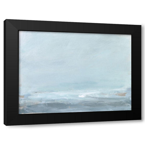 Soft Sea Mist I Black Modern Wood Framed Art Print by Long, Christina