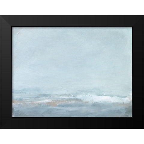 Soft Sea Mist II Black Modern Wood Framed Art Print by Long, Christina