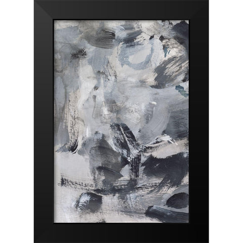 Black and White Mix I Black Modern Wood Framed Art Print by Long, Christina