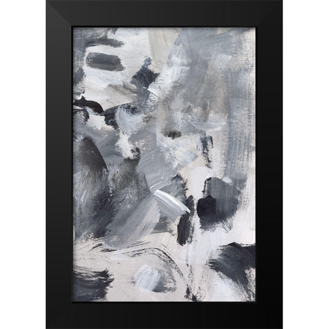 Black and White Mix II Black Modern Wood Framed Art Print by Long, Christina