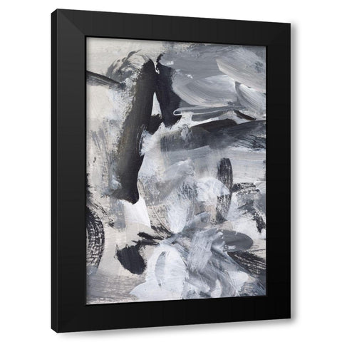 Black and White Mix III Black Modern Wood Framed Art Print by Long, Christina