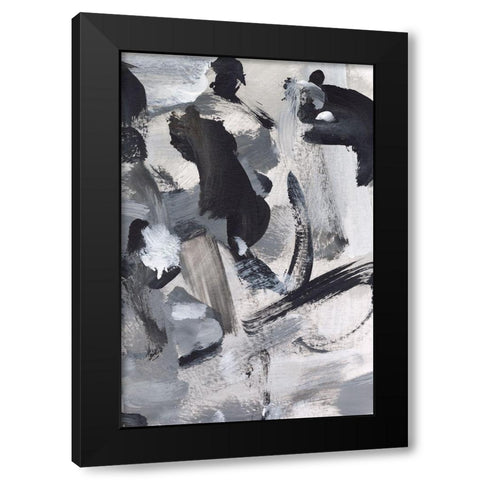 Black and White Mix IV Black Modern Wood Framed Art Print by Long, Christina