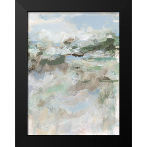 Far Away Hills II Black Modern Wood Framed Art Print by Long, Christina