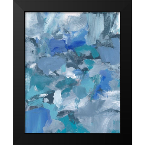 Deep Blue Hue II Black Modern Wood Framed Art Print by Long, Christina