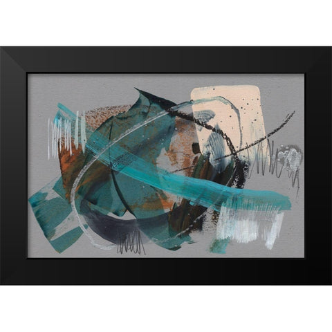 Orbits I Black Modern Wood Framed Art Print by Goldberger, Jennifer