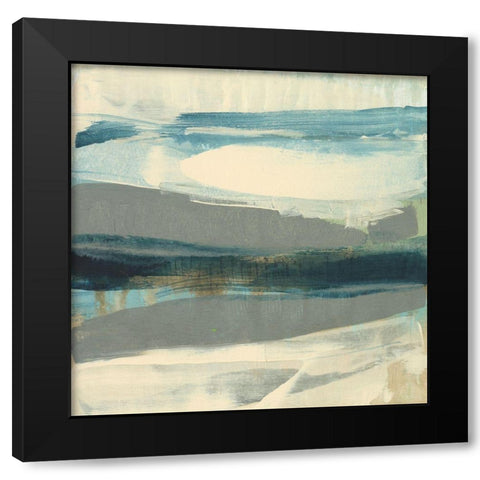 Coastline Twist II Black Modern Wood Framed Art Print with Double Matting by Goldberger, Jennifer