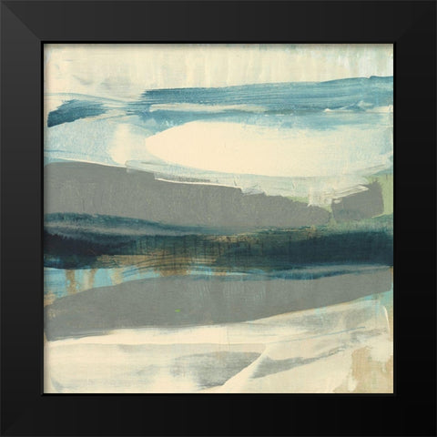 Coastline Twist II Black Modern Wood Framed Art Print by Goldberger, Jennifer