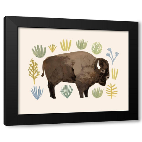 Sagebrush Prairie I Black Modern Wood Framed Art Print with Double Matting by Barnes, Victoria