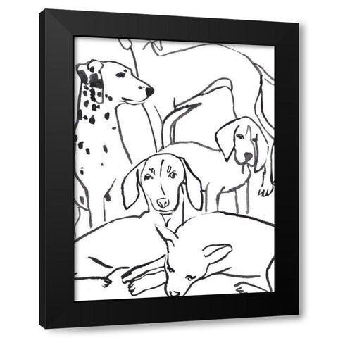 Loyal Companion I Black Modern Wood Framed Art Print with Double Matting by Warren, Annie