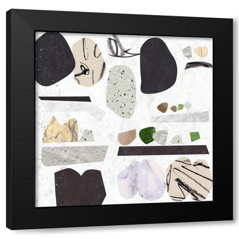 Underground Journey I Black Modern Wood Framed Art Print with Double Matting by Wang, Melissa