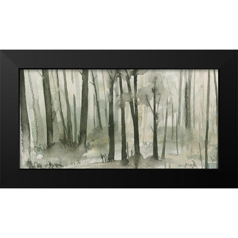 Into the Woods I Black Modern Wood Framed Art Print by Caroline, Emma