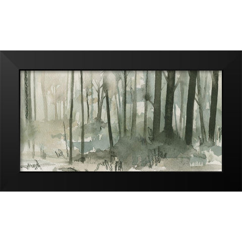 Into the Woods II Black Modern Wood Framed Art Print by Caroline, Emma