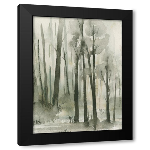 Into the Woods III Black Modern Wood Framed Art Print by Caroline, Emma