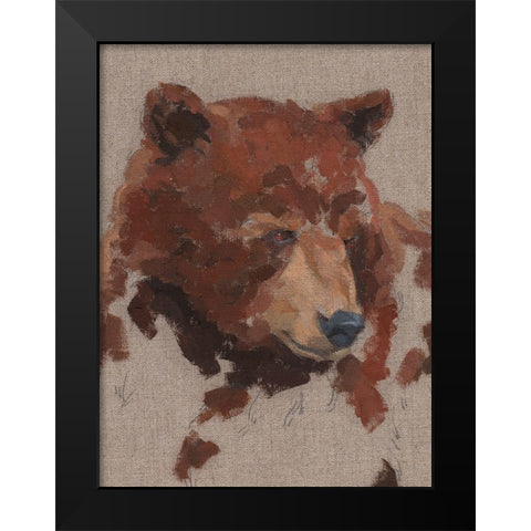 Big Bear I Black Modern Wood Framed Art Print by Green, Jacob