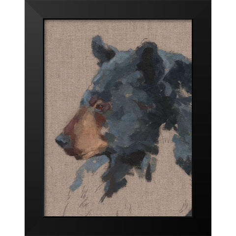 Big Bear IV Black Modern Wood Framed Art Print by Green, Jacob