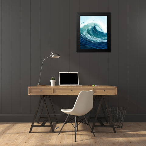 Sea Foam I Black Modern Wood Framed Art Print by Popp, Grace