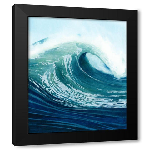 Sea Foam I Black Modern Wood Framed Art Print with Double Matting by Popp, Grace