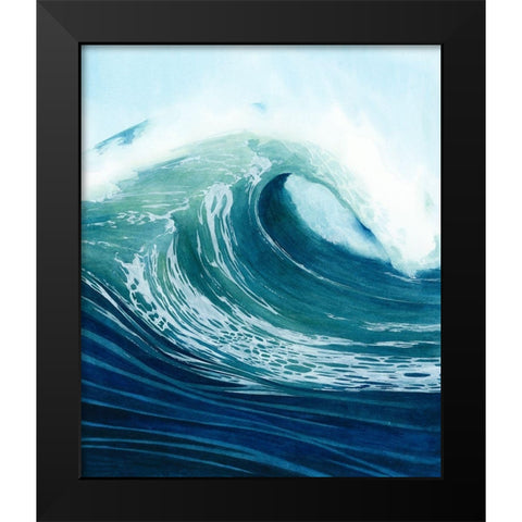 Sea Foam I Black Modern Wood Framed Art Print by Popp, Grace