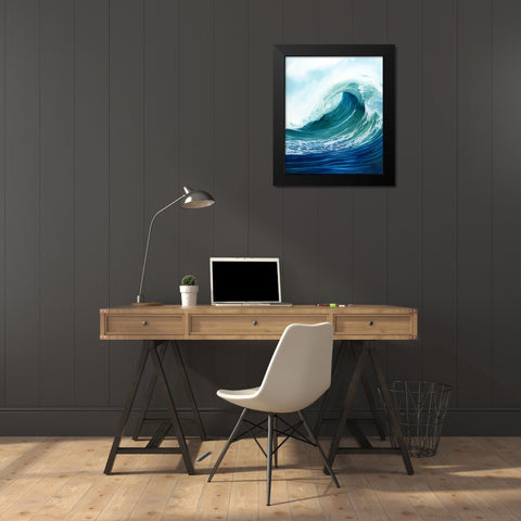 Sea Foam II Black Modern Wood Framed Art Print by Popp, Grace