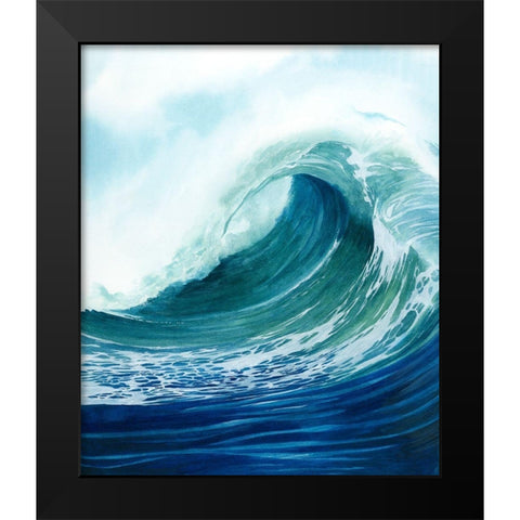 Sea Foam II Black Modern Wood Framed Art Print by Popp, Grace