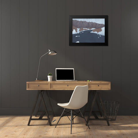 Henrys Fork I Black Modern Wood Framed Art Print by Green, Jacob