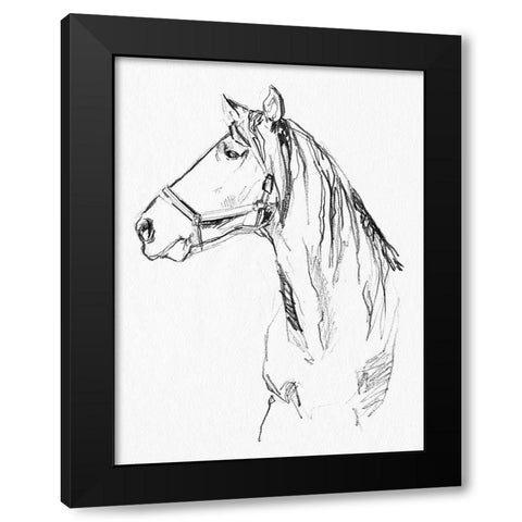 Bridle Portraits I Black Modern Wood Framed Art Print by Parker, Jennifer Paxton