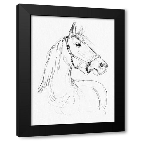 Bridle Portraits II Black Modern Wood Framed Art Print by Parker, Jennifer Paxton