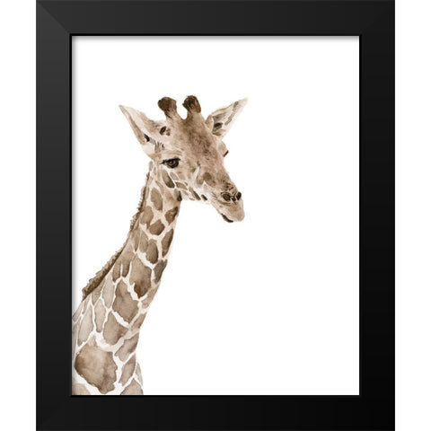 Safari Animal Portraits II Black Modern Wood Framed Art Print by Wang, Melissa