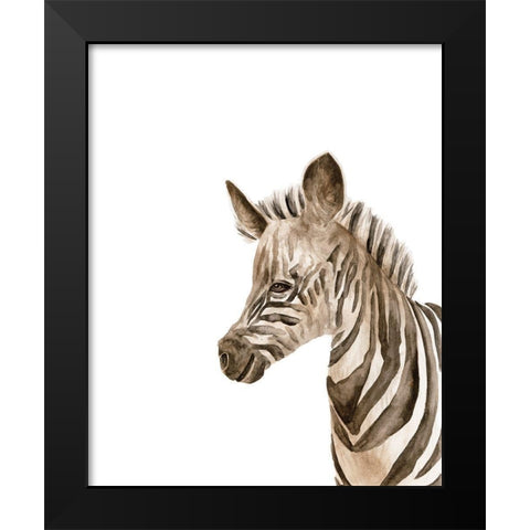 Safari Animal Portraits IV Black Modern Wood Framed Art Print by Wang, Melissa