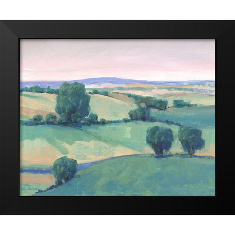 Rolling Countryside I Black Modern Wood Framed Art Print by OToole, Tim