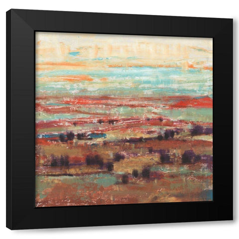 Divided Landscape II Black Modern Wood Framed Art Print with Double Matting by OToole, Tim