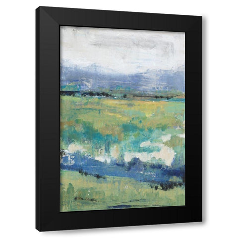 Front Range View I Black Modern Wood Framed Art Print with Double Matting by OToole, Tim