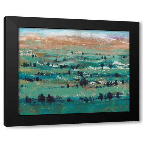 Valley High I Black Modern Wood Framed Art Print with Double Matting by OToole, Tim