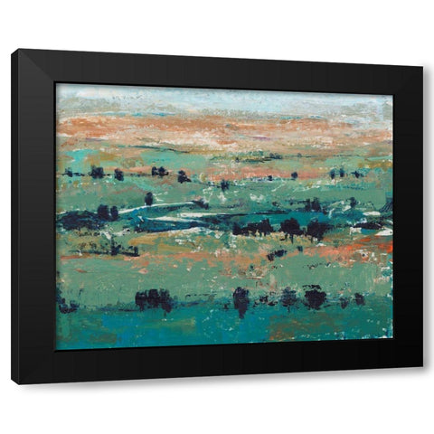 Valley High II Black Modern Wood Framed Art Print with Double Matting by OToole, Tim