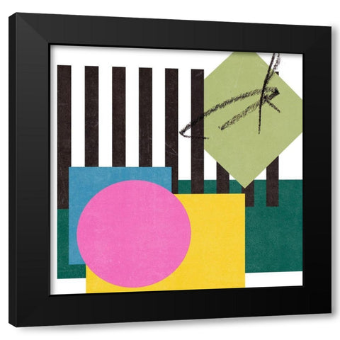 Pianist I Black Modern Wood Framed Art Print with Double Matting by Wang, Melissa