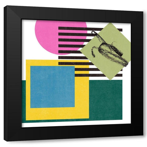 Pianist II Black Modern Wood Framed Art Print with Double Matting by Wang, Melissa